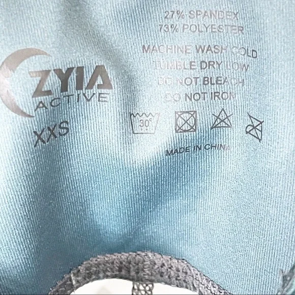 Zyia Light n Tight Jade Ombre High Rise Leggings Size XXS - Picture 6 of 7